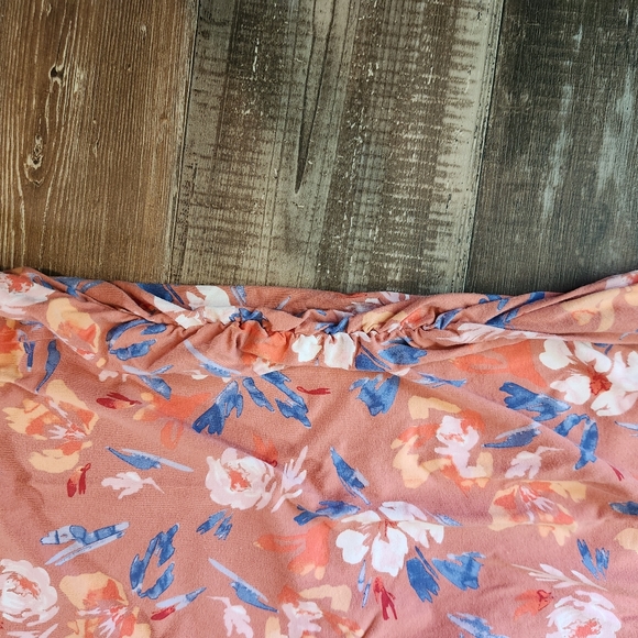 Isabel Maternity by Ingrid & Isabel peach floral dress Size XL - Picture 5 of 7